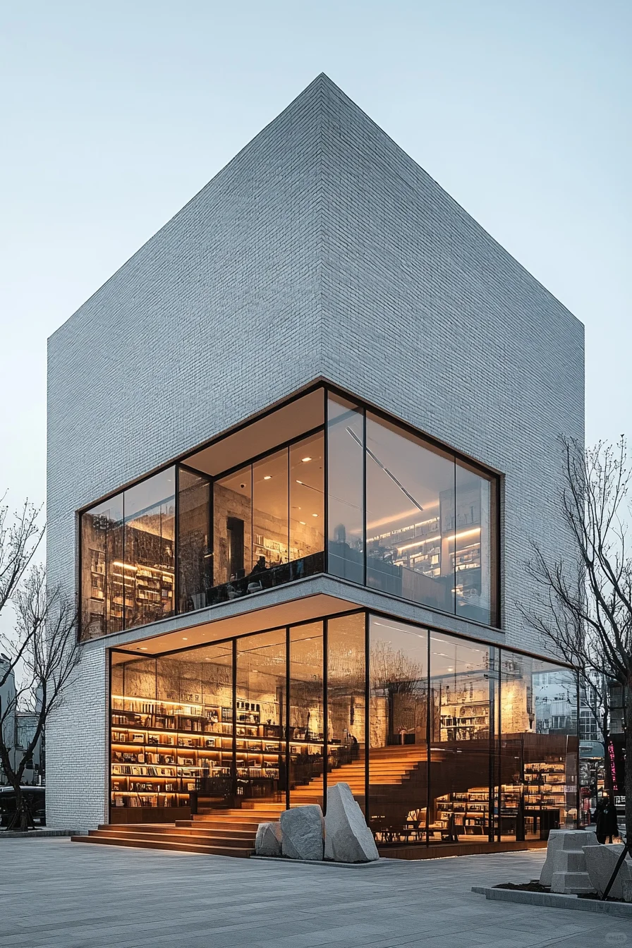 Midjourney建筑设计 现代几何建筑 附咒语