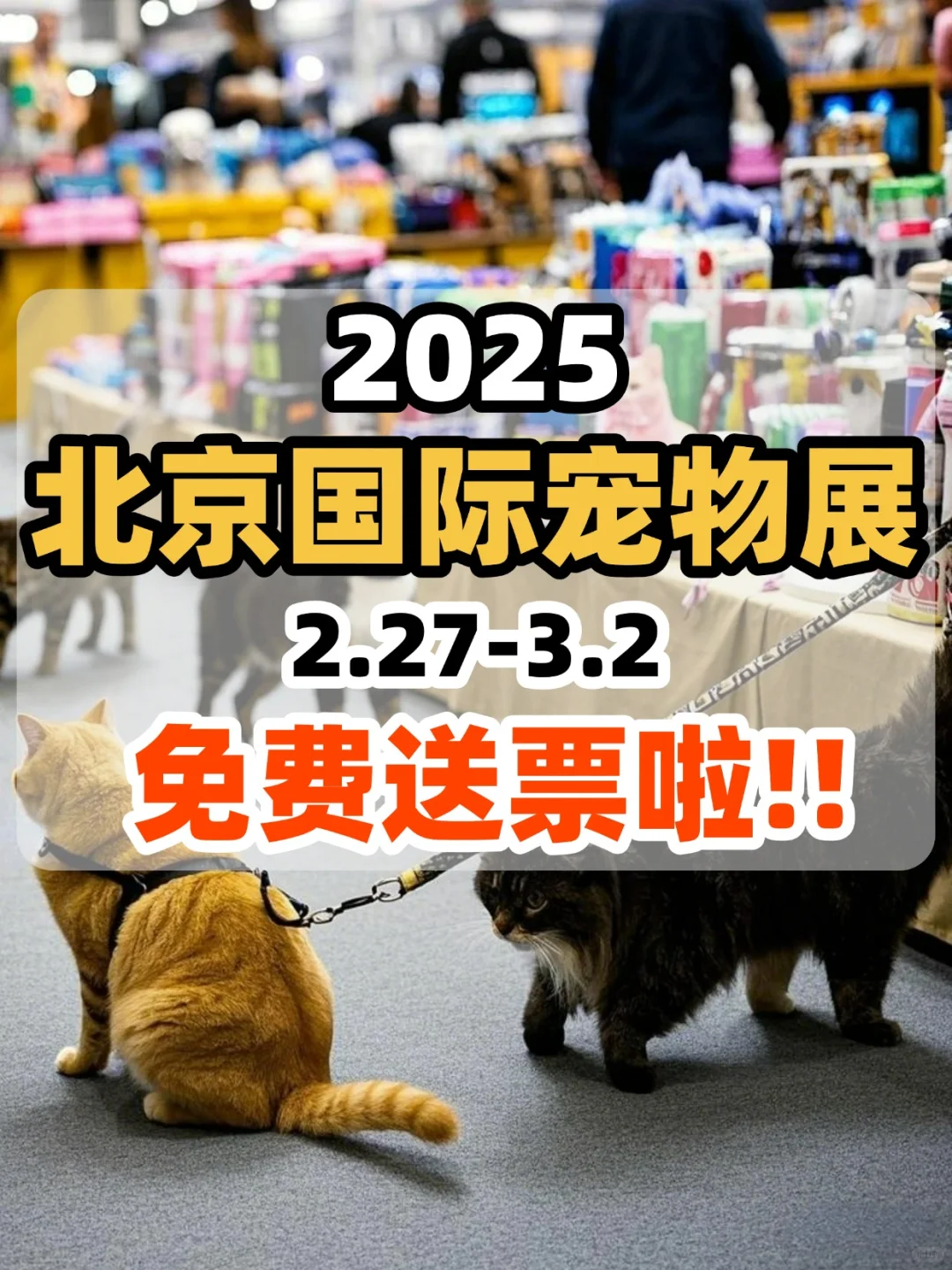 ?2025北京国际宠物展，送票啦❗️❗️