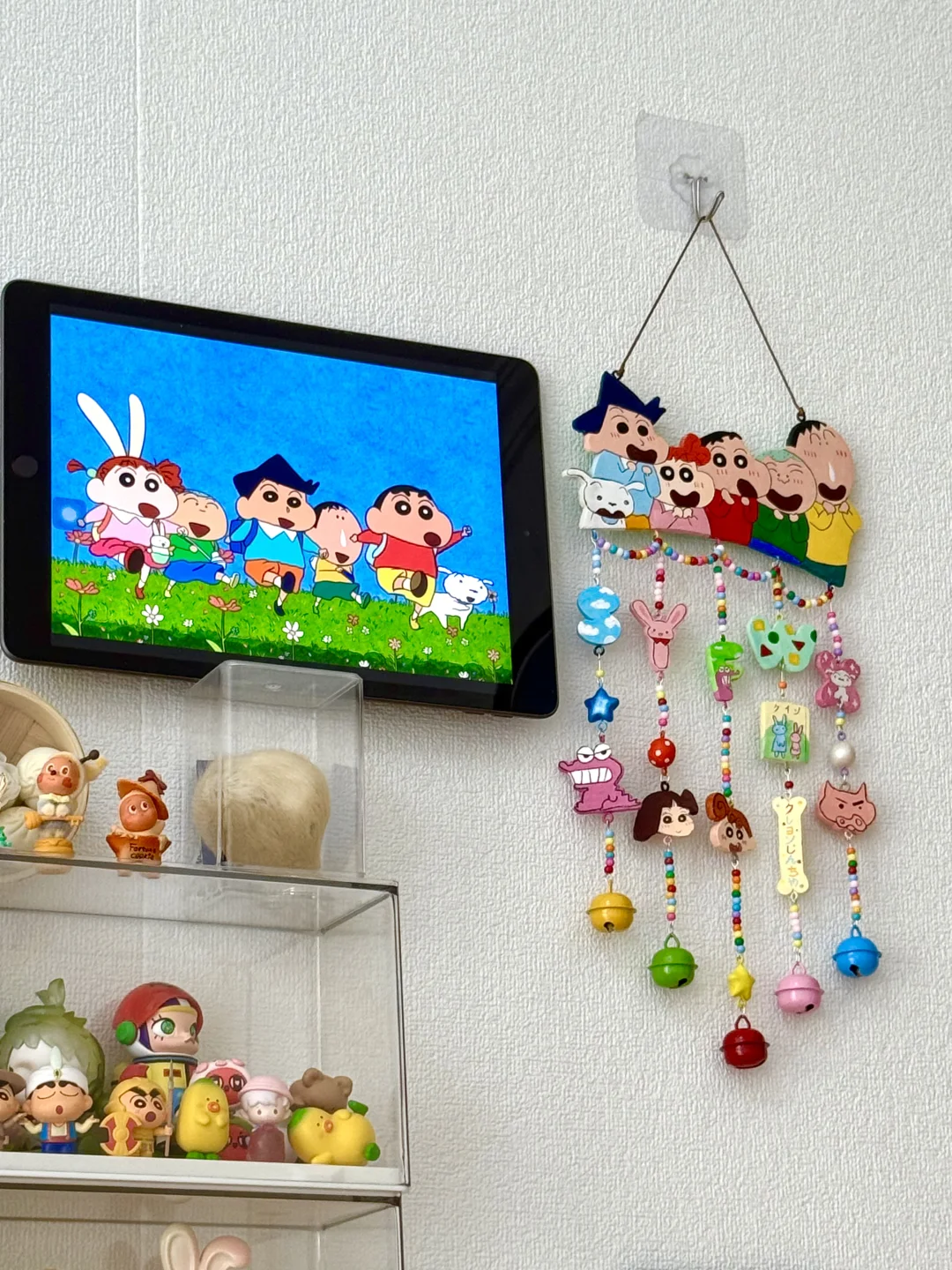 蜡笔小新风铃挂件｜石塑粘土