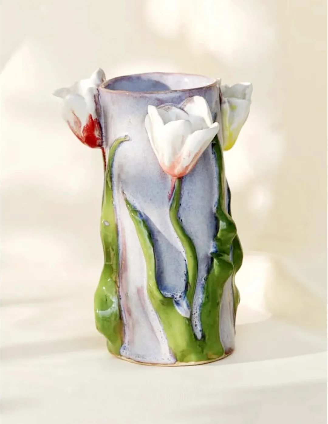 ⚪️陶艺分享｜花花的花瓶