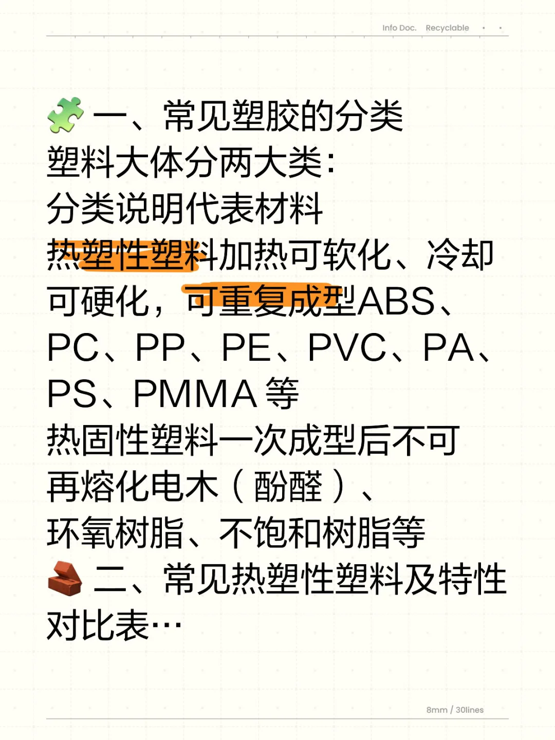 常见塑料特性及喷涂要领