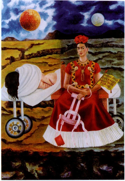 “戴花的受伤女王”｜墨西哥女画家｜弗里达卡罗