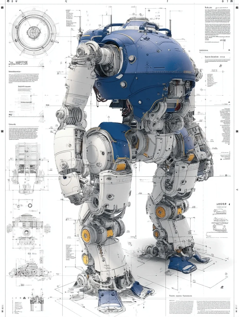 工业机器人·设计线稿［咒语］