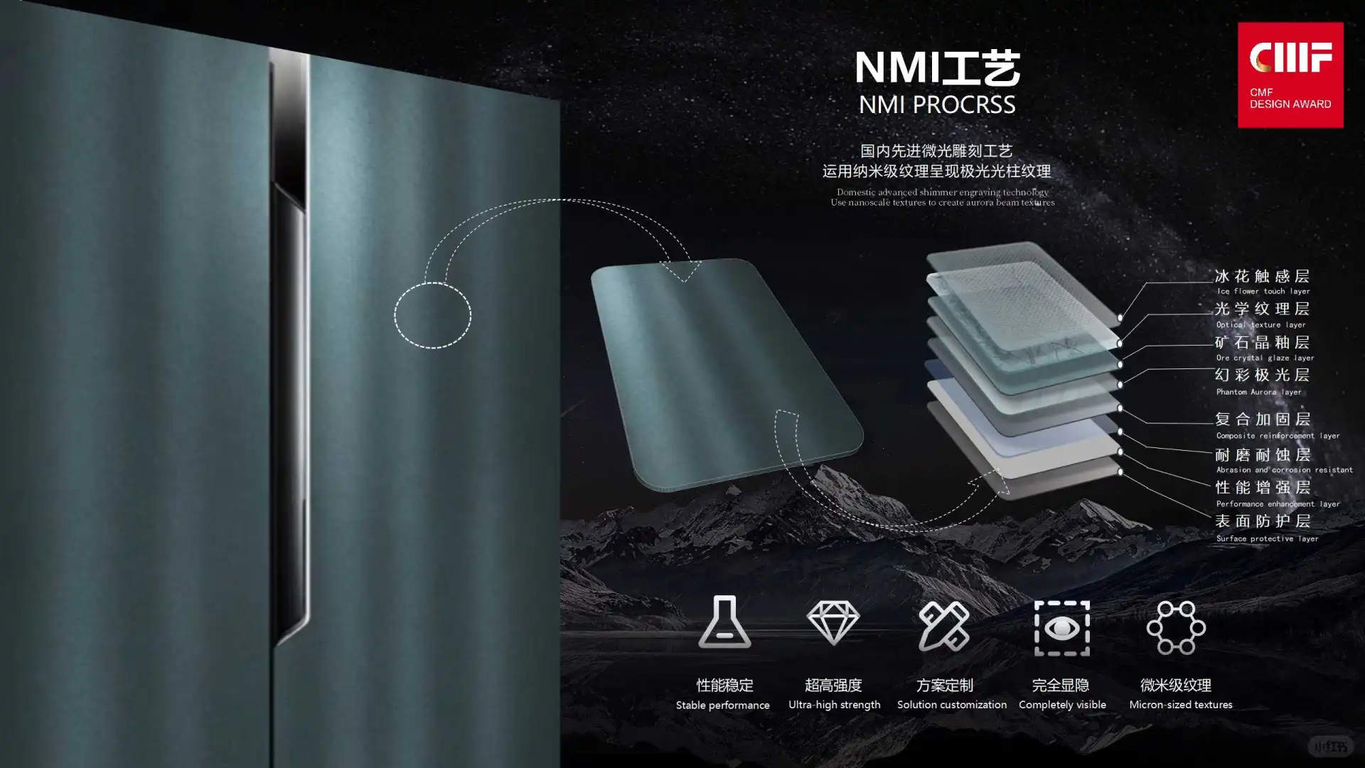 CMF | 全新NMI微光工艺还原光影质感