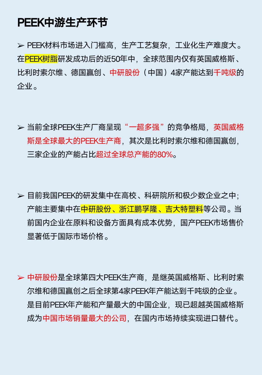 一天吃透一条产业链：No.9 PEEK材料