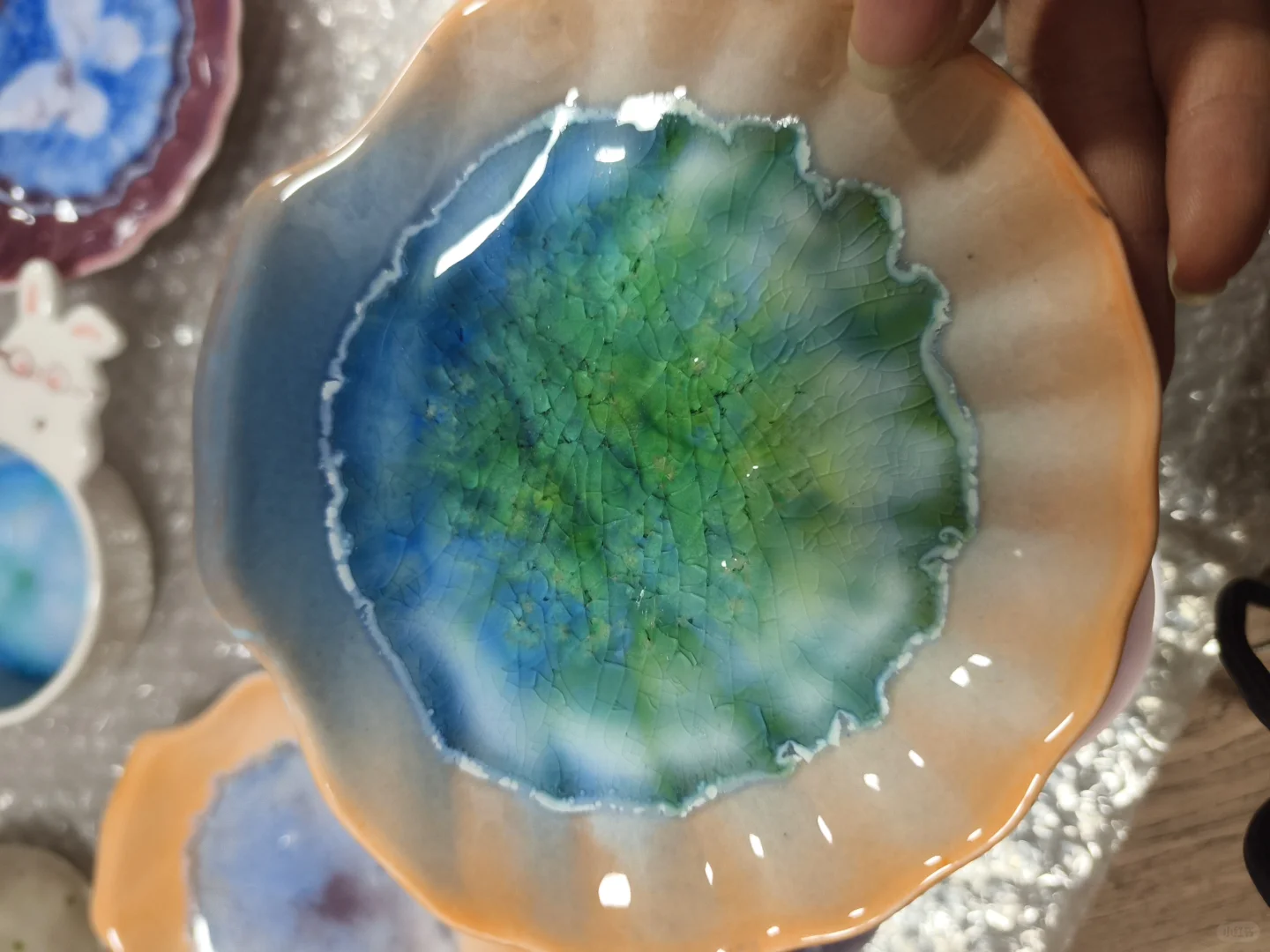 景德镇第一次烧玻璃完美结算