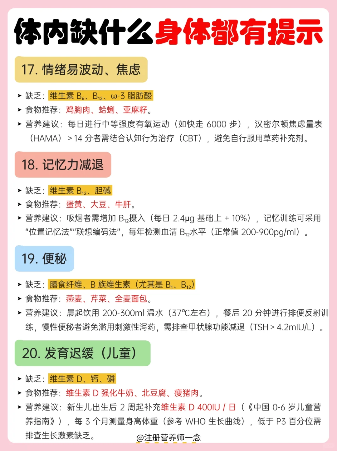 ⚠️3秒自测，你缺哪种营养素|自测指南