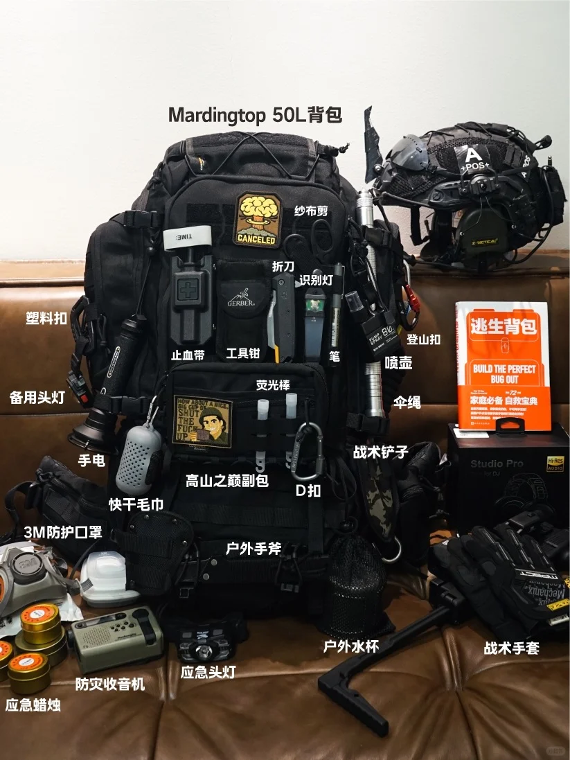 48小时BOB应急逃生背包配置清单