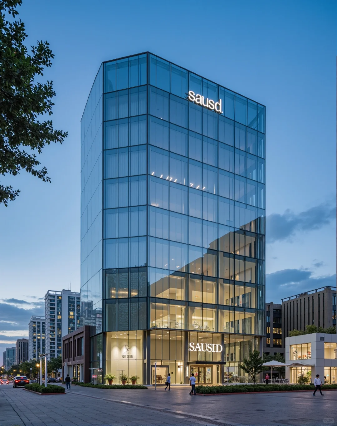 一分钟优化建筑立面玻璃质感｜结尾用法