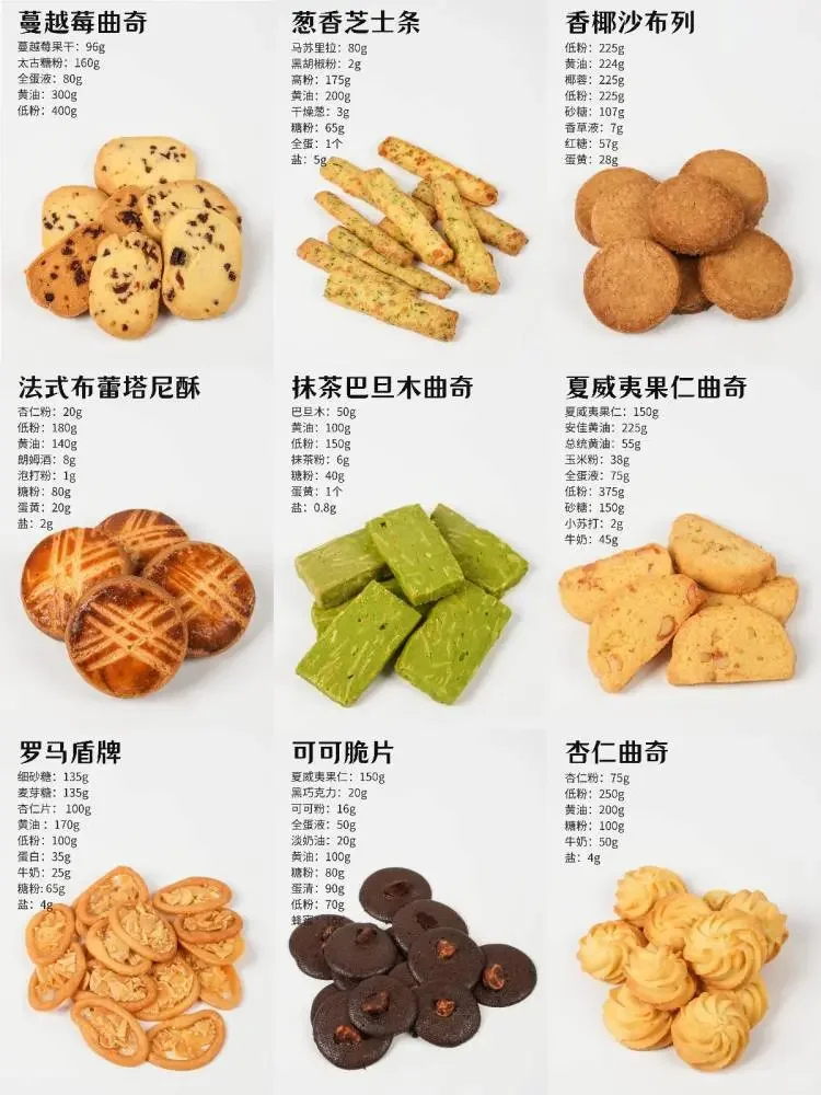 9款下午茶【曲奇饼干】配方