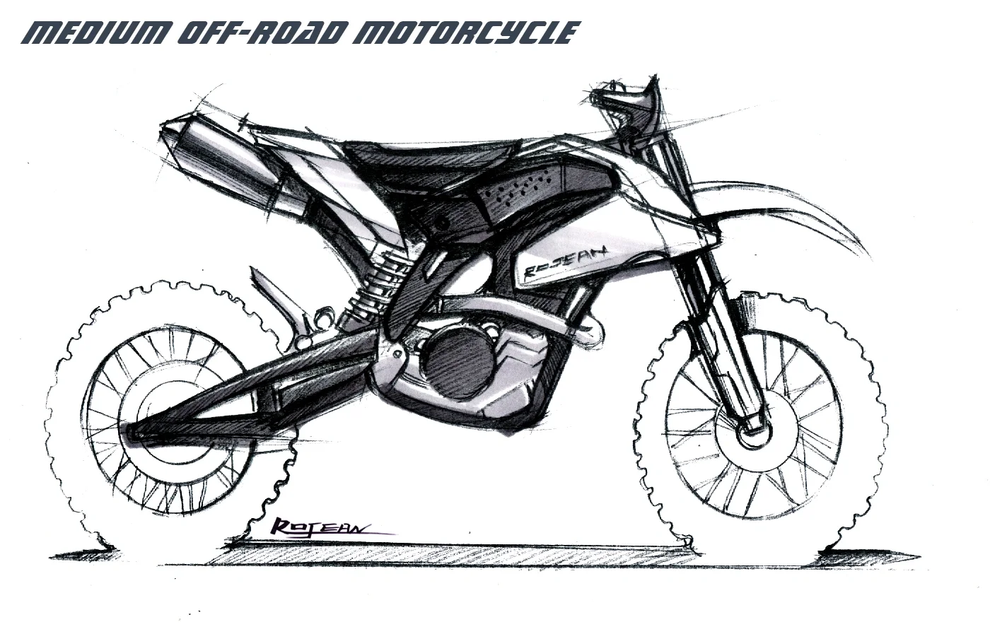 手绘交通工具线稿到马克笔上色详细步骤分享