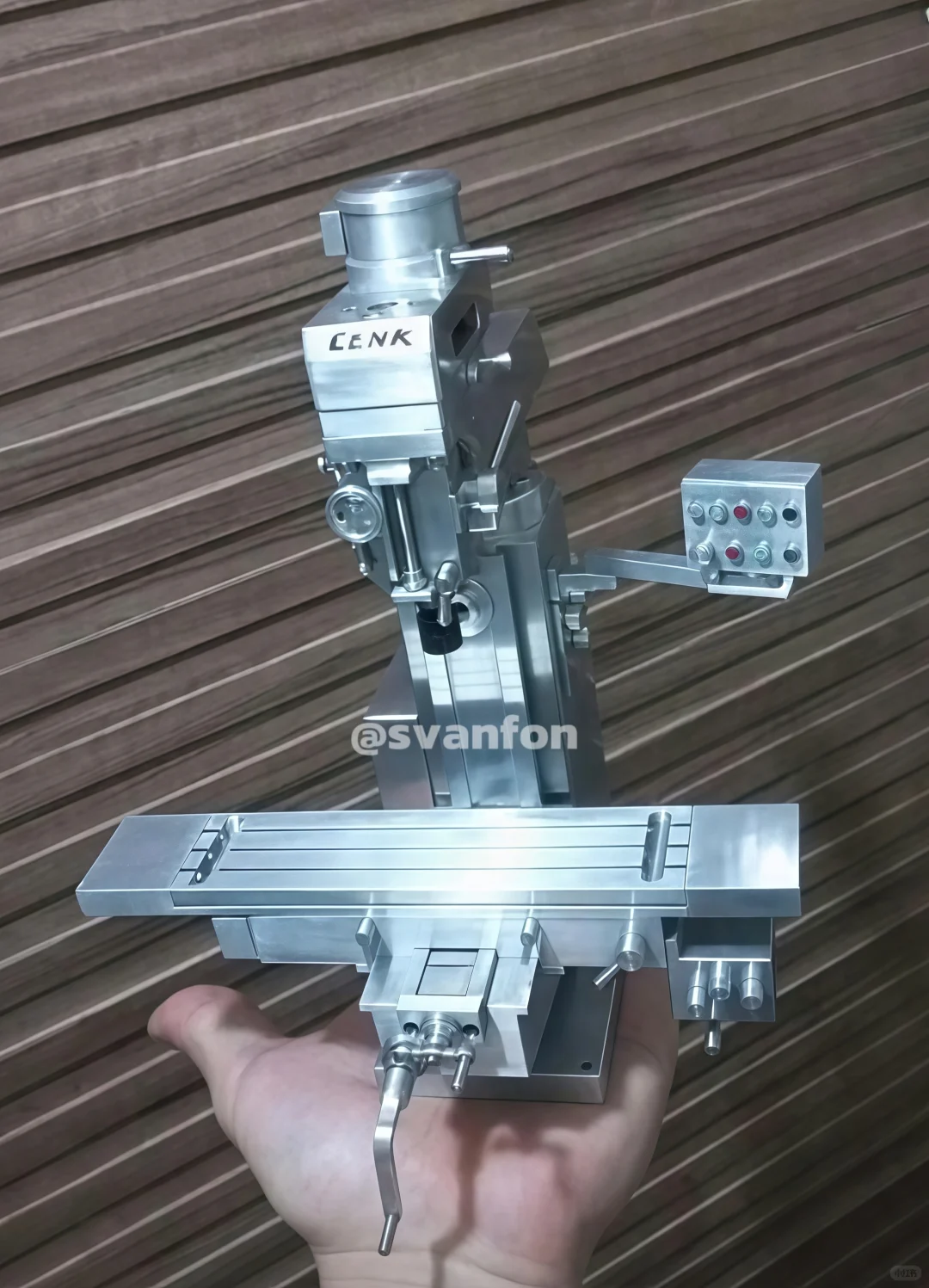 迷你铣床模型 微缩铣床 可动机械模型