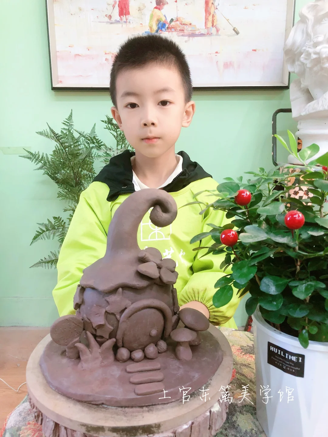 儿童陶艺 | 原创陶艺雕塑房屋系列 全部空心