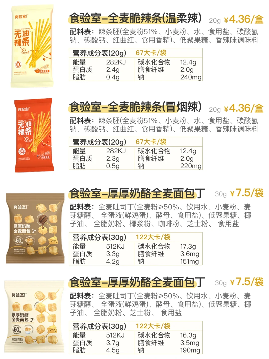 追剧小零食：全麦无蔗糖(78期)