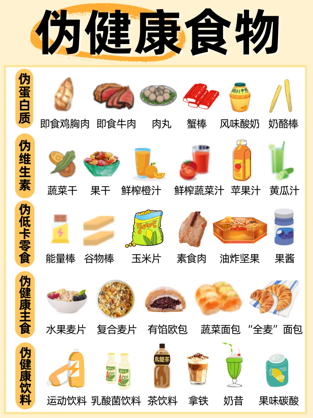 这些食物伪装成健康,结果让你越吃越糟