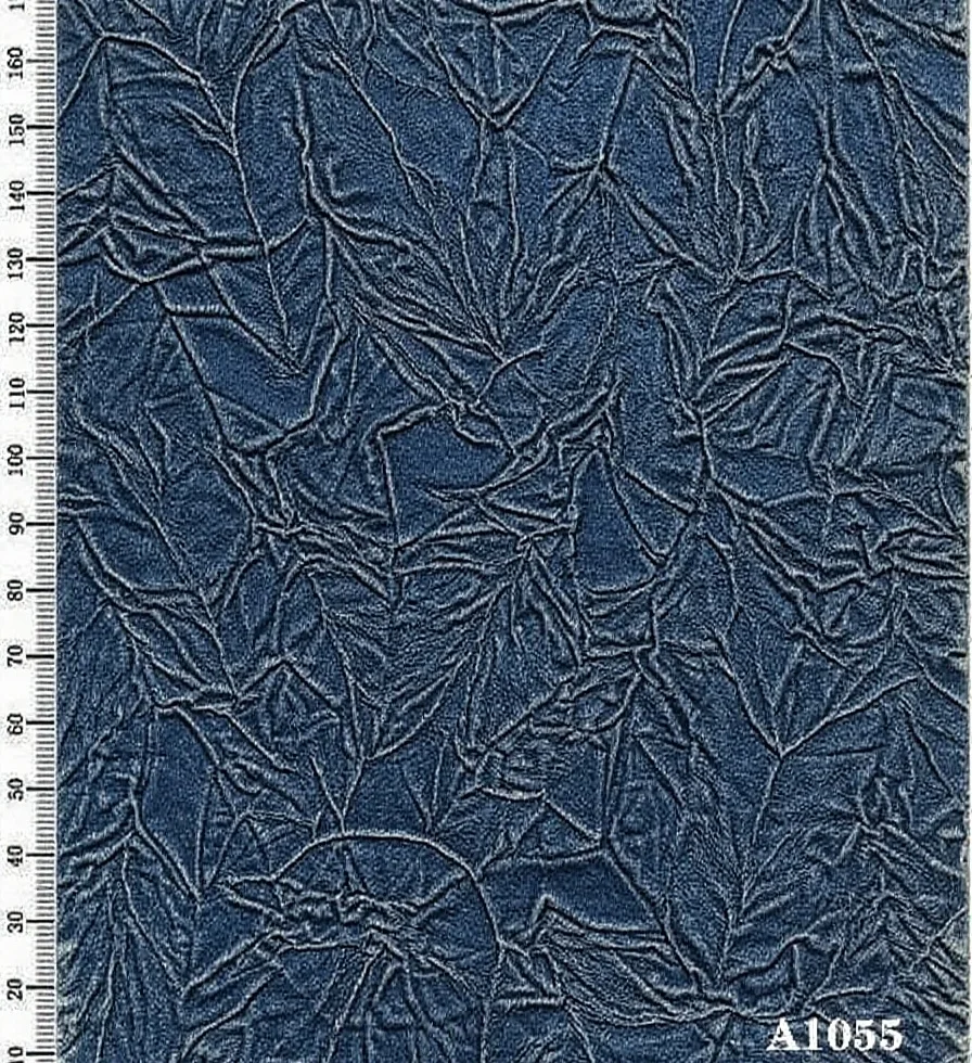 牛仔折皱压花面料你见过多少？设计师灵感！