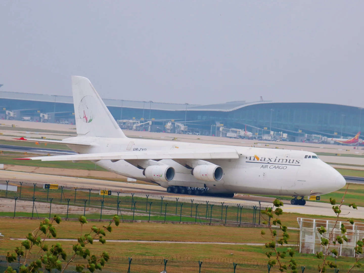 安124抵津运输联合国直升机