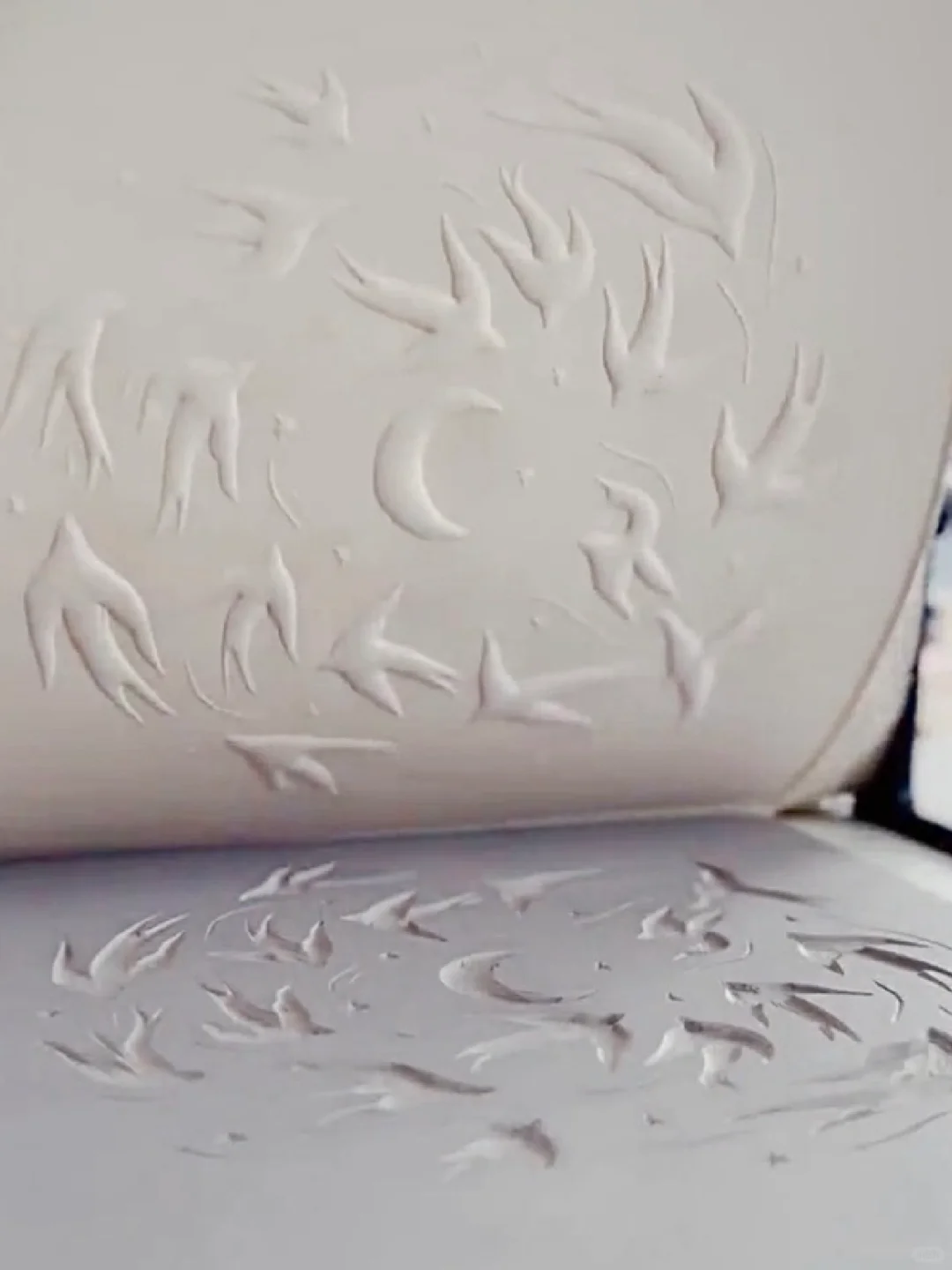 ?️‍?️ 无色压印凹凸版画太喜欢了！