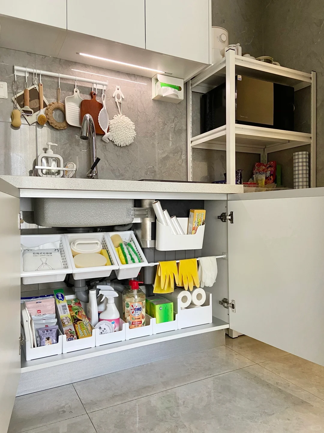 讲真，小户型厨房这样收纳真绝了?