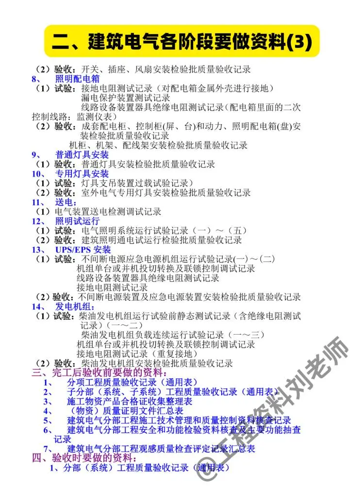 电气资料员全套表格，自学教程+资料模板