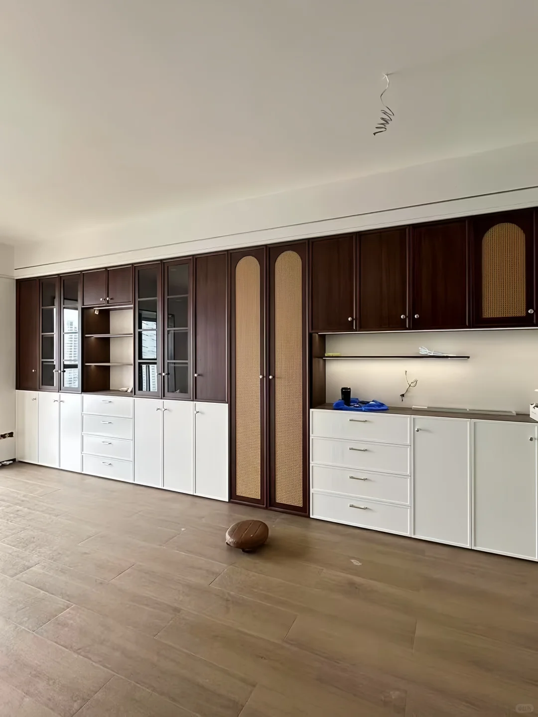 我家的中古风整墙柜?好用到不想换房