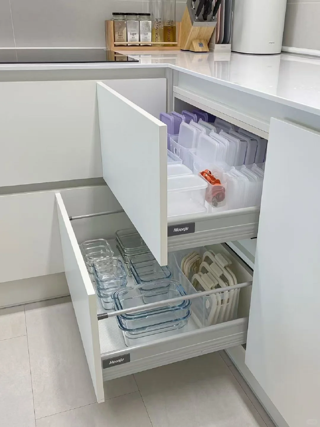 满足强迫症患者的完美厨房收纳成果!