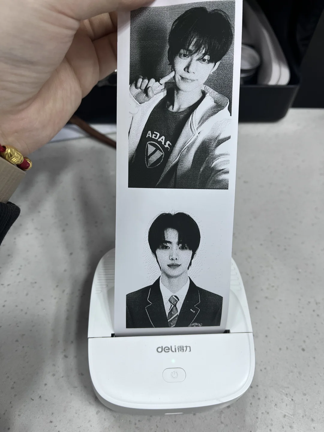 热敏纸打印照片，看起来好奇怪