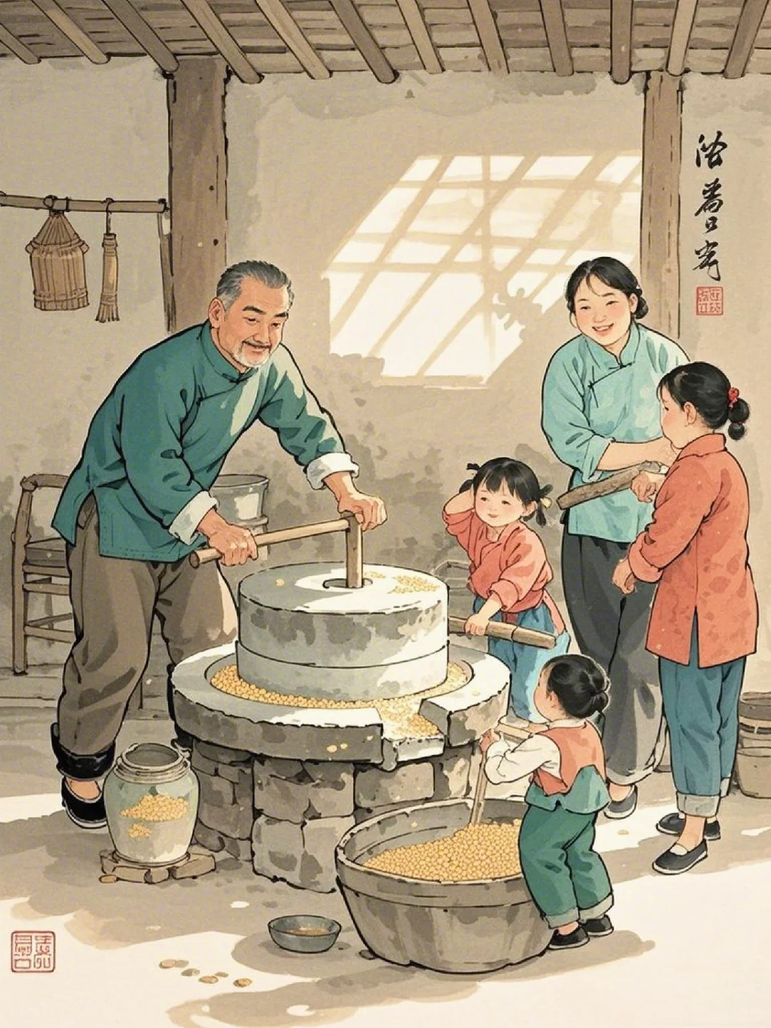 你有多久没有吃过正宗的石磨豆腐了