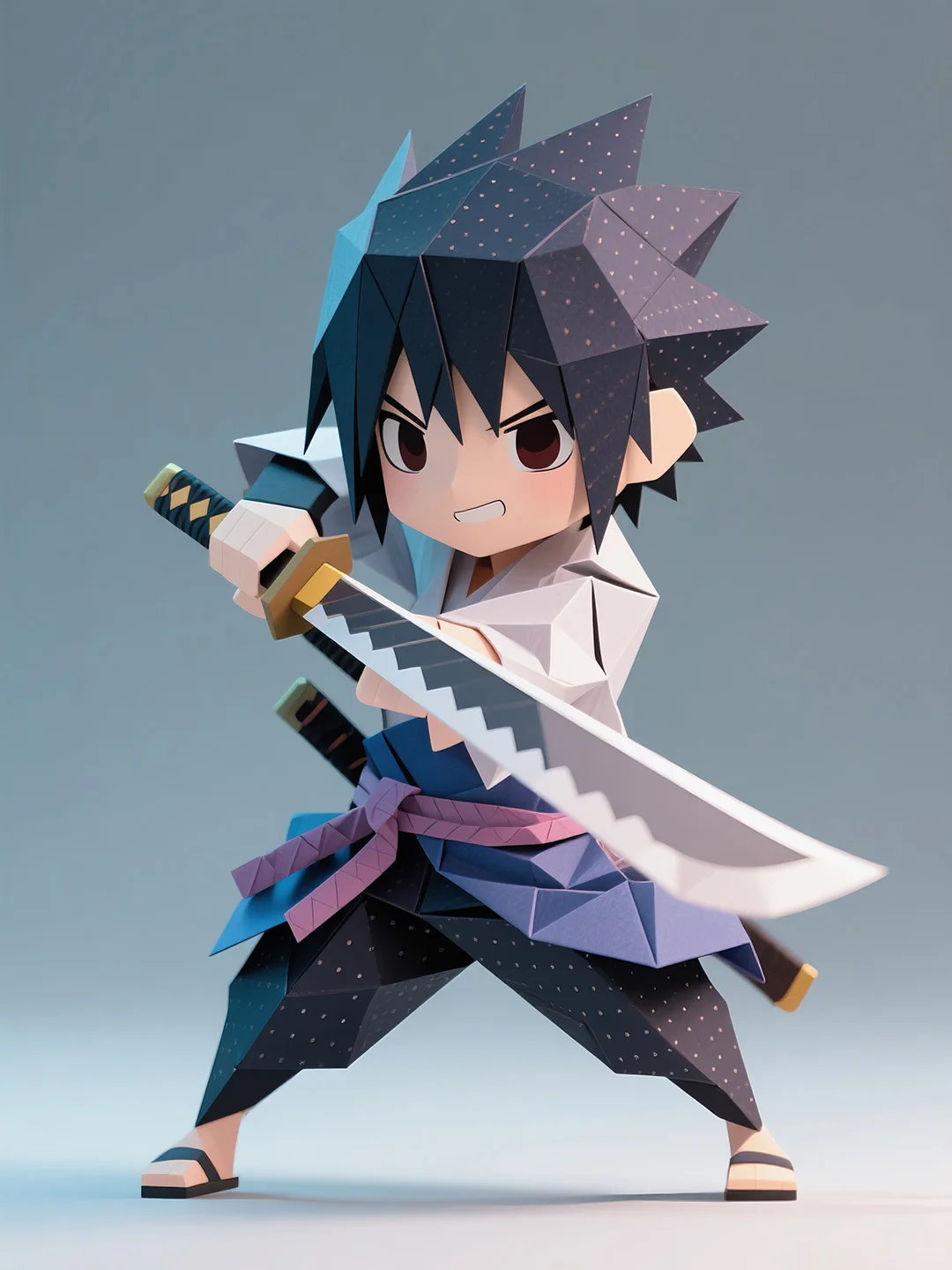 一些折纸风格的动漫人物丨AI绘画丨30集