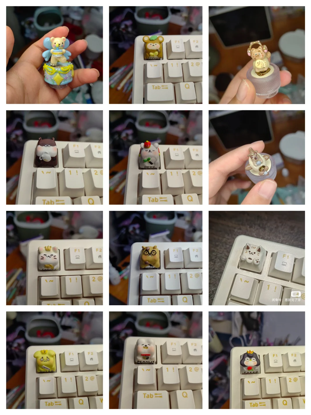 两包石塑粘土可以捏几个键帽？