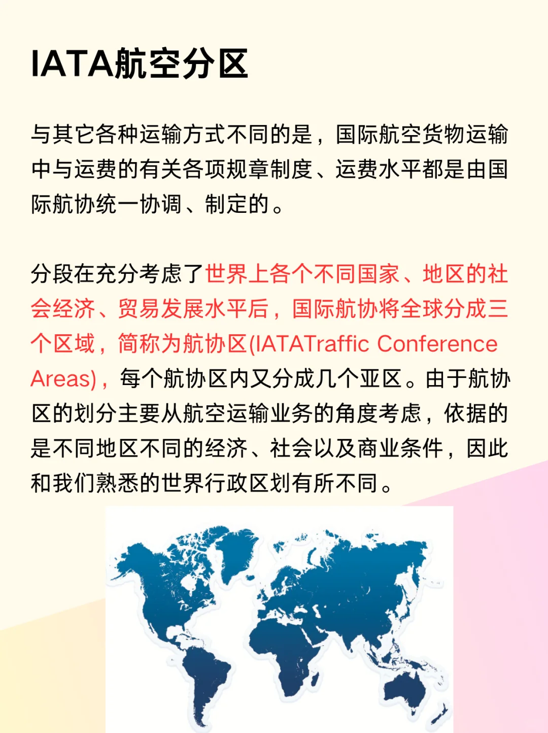 航空运输规划分区