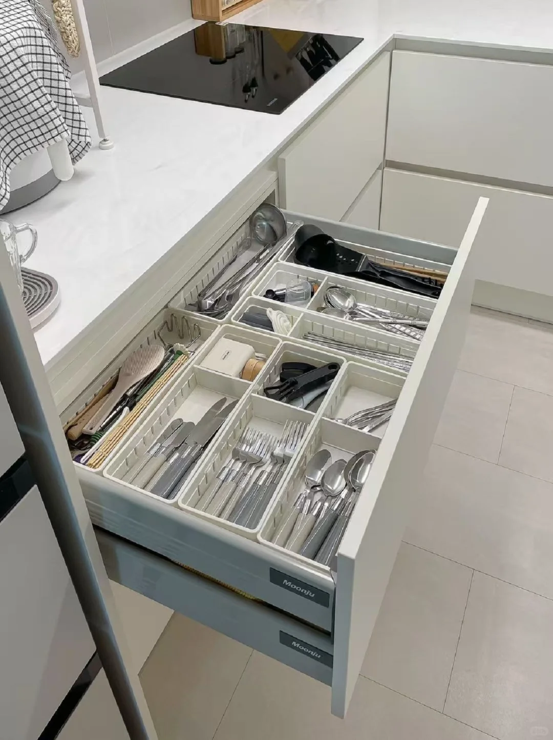 满足强迫症患者的完美厨房收纳成果!