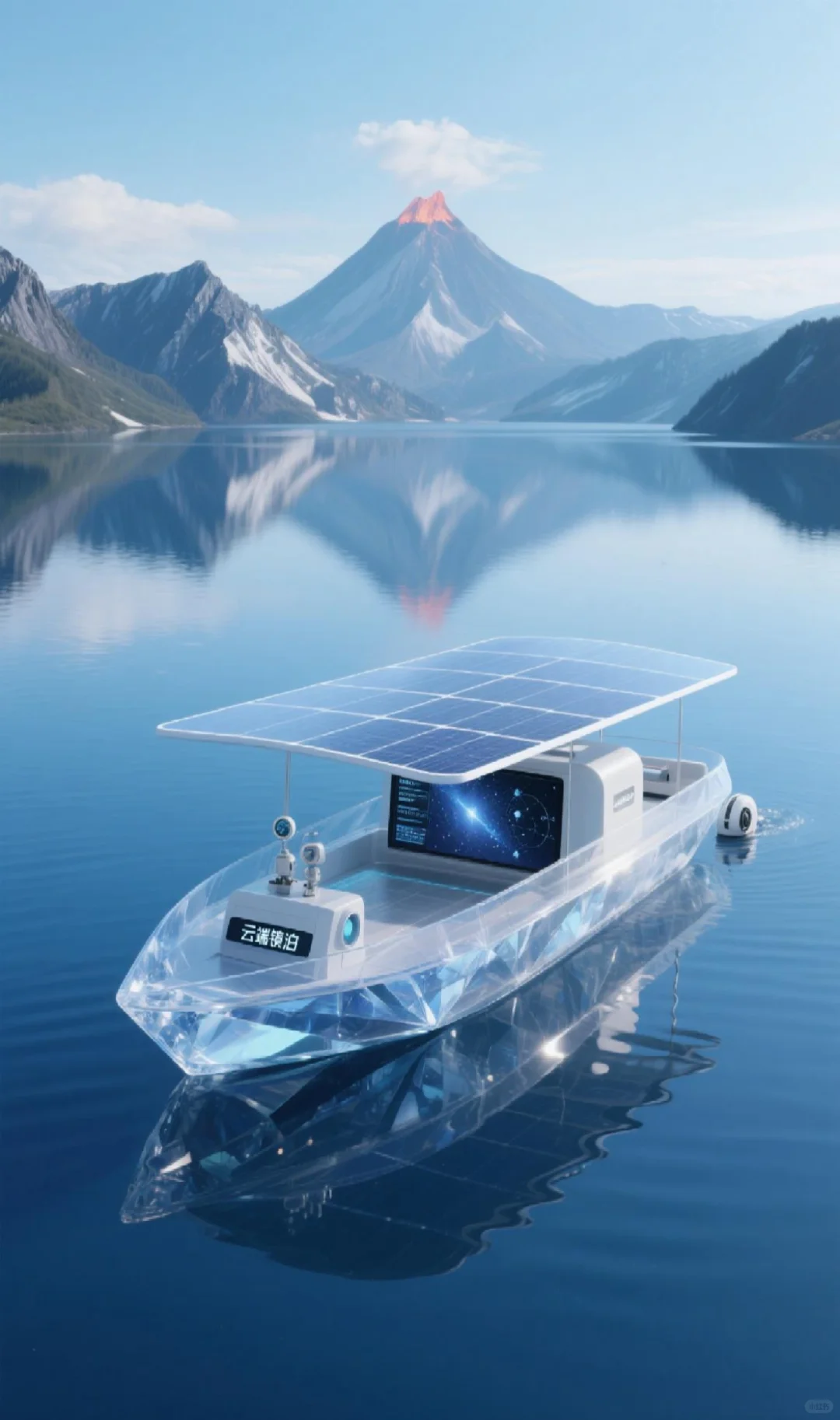 柔性曲面光伏+电动观光游船