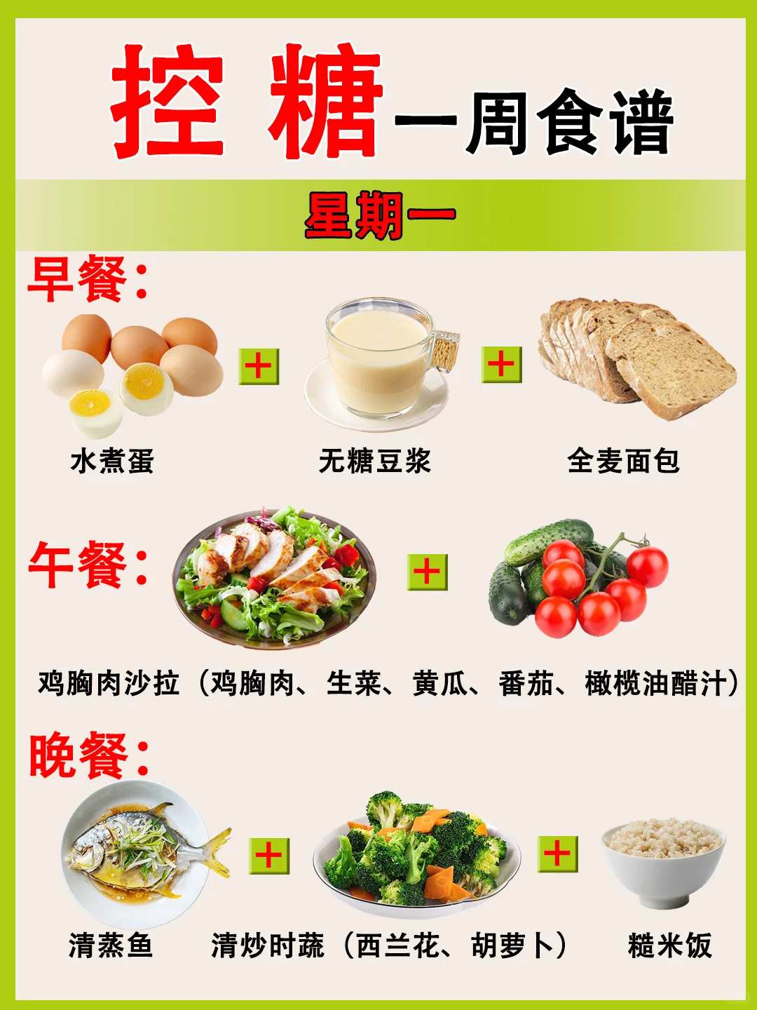 控糖饮食法减脂餐打卡减脂期吃什么健康养生