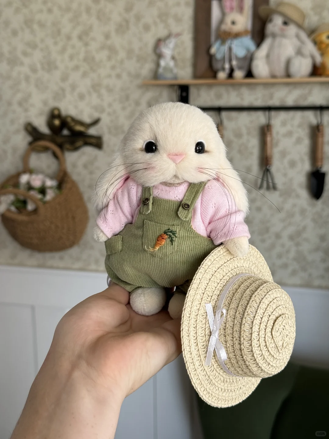 ???‍? 泰迪兔園丁15cm手工製作