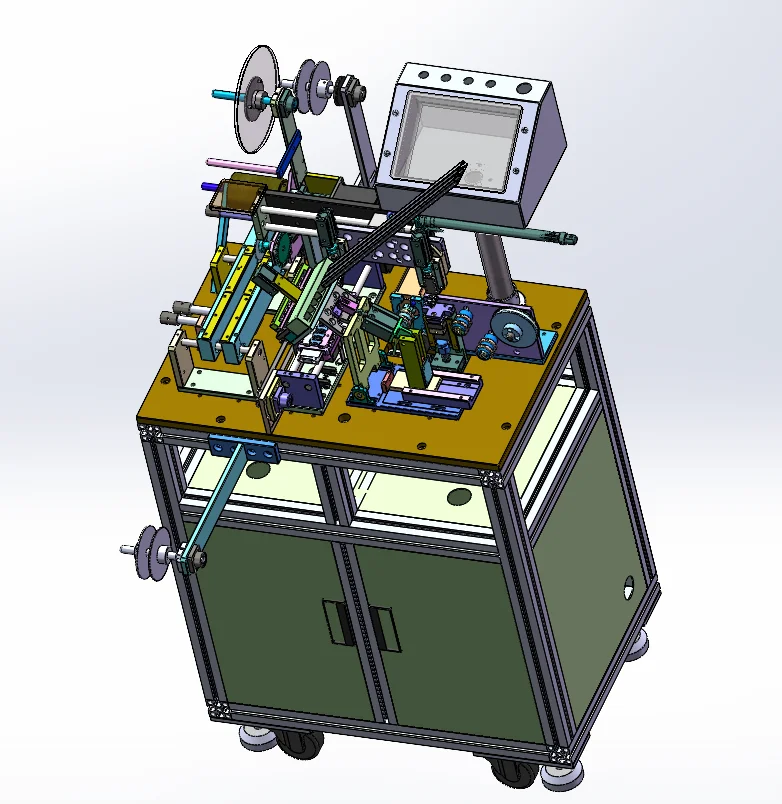 独立设计了一台自动贴标机
