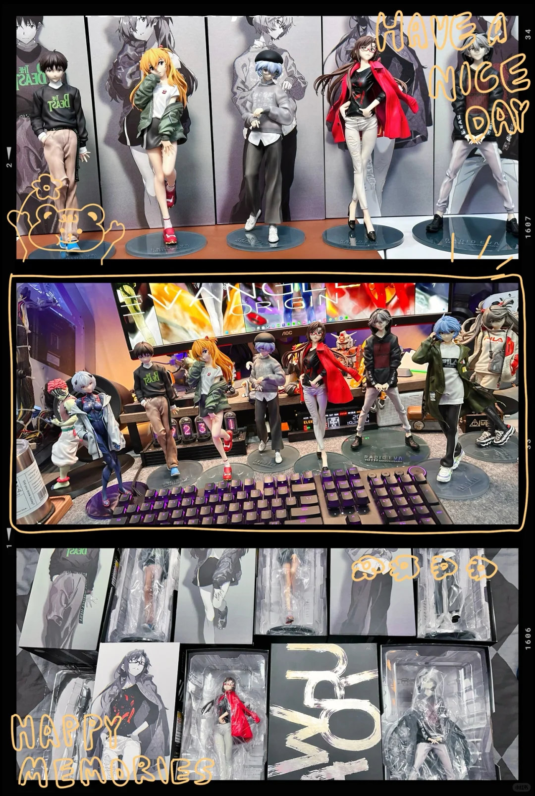 「日漫爱好者」分享一下入坑两年收藏的手办