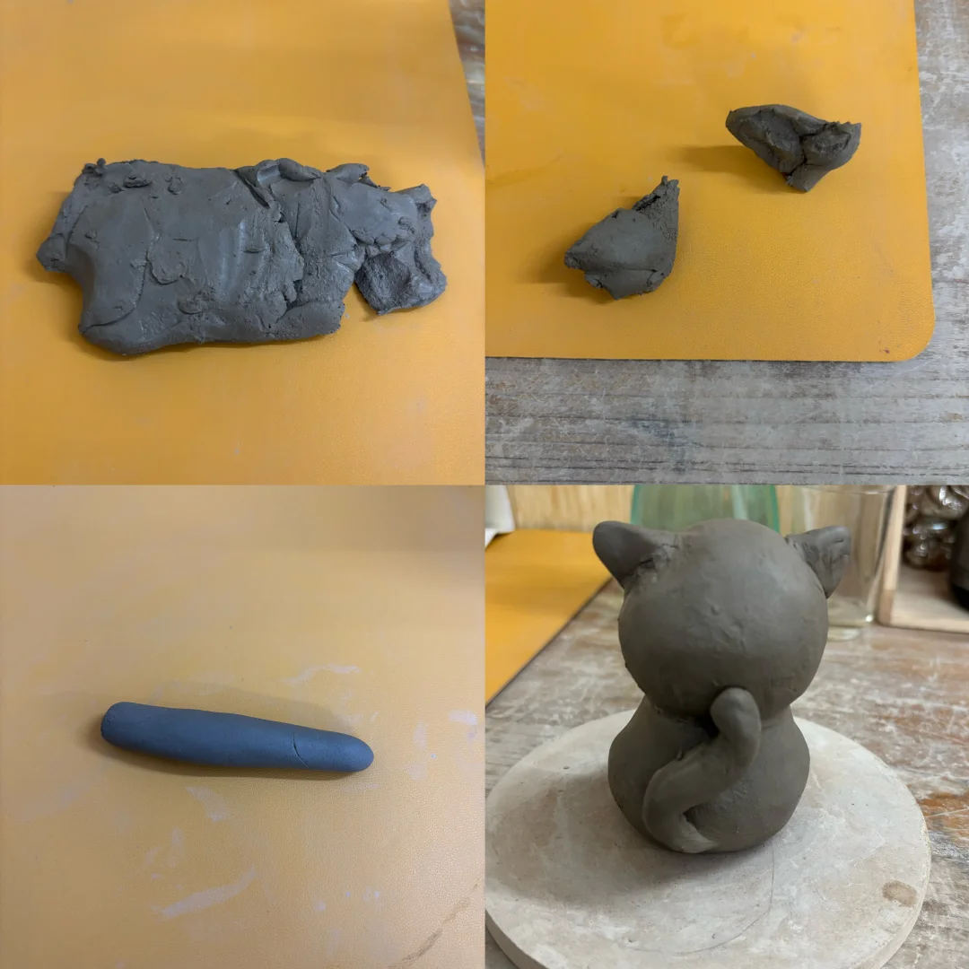 陶瓷教程｜两分钟简单小猫‼️