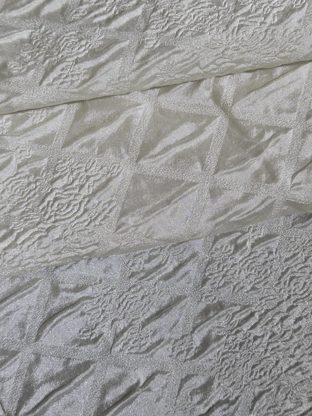?小众面料分享：褶皱浮雕提花