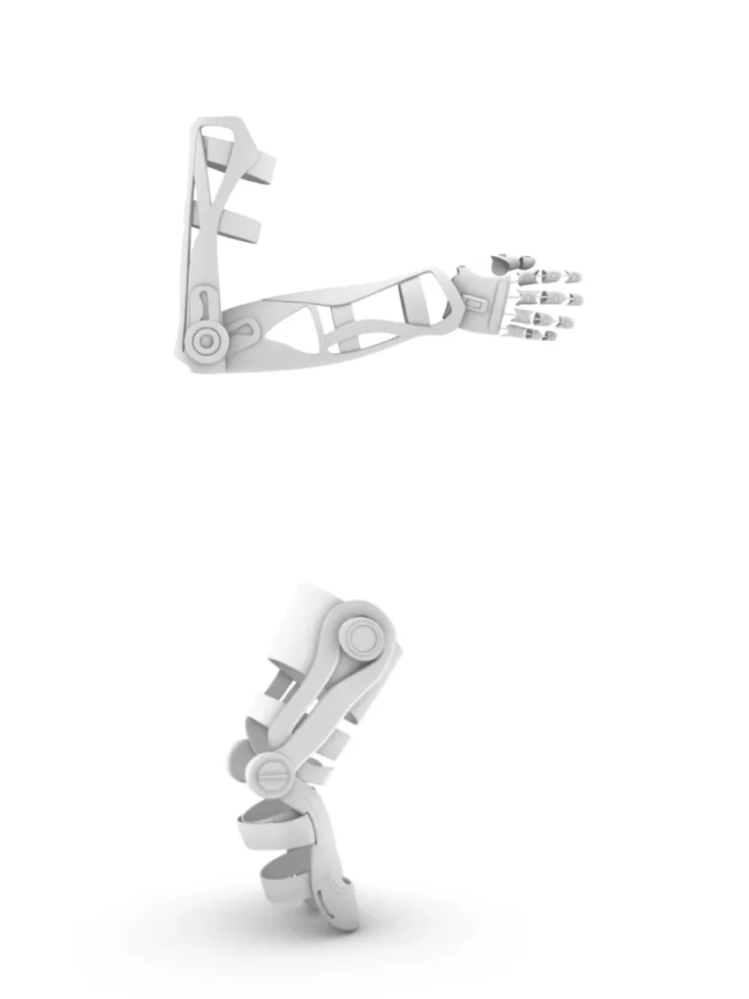 犀牛建模——康复患者用的智能机械手，护膝