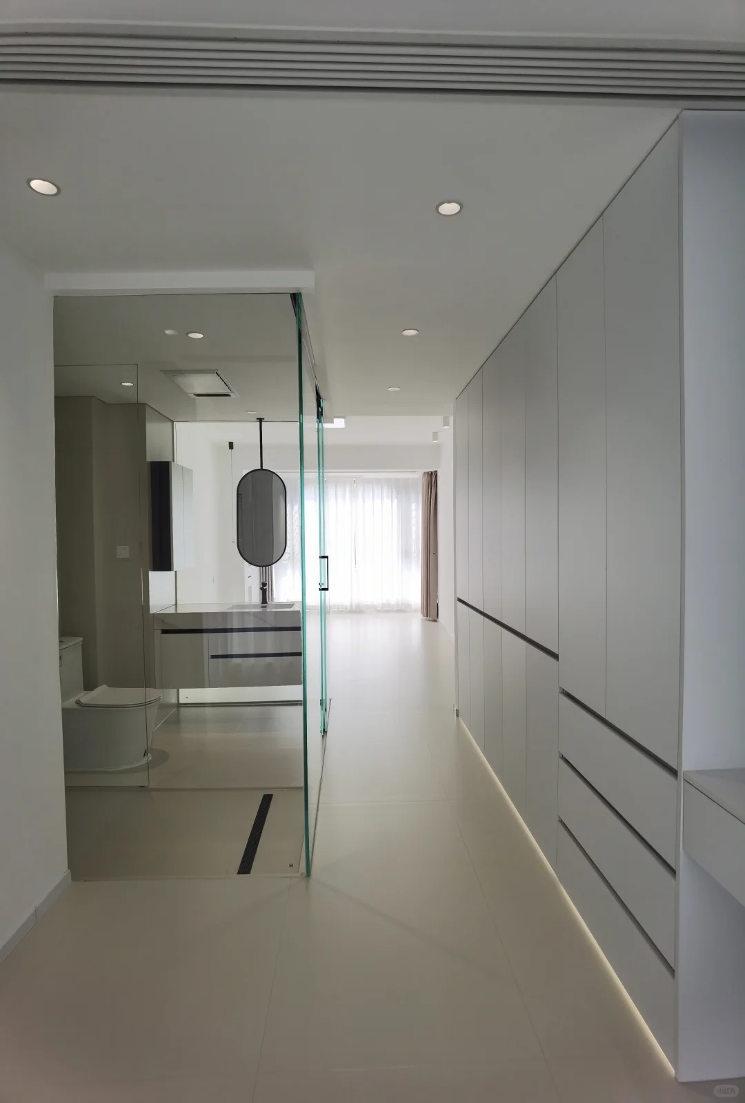 透明玻璃卫生间，细节满满