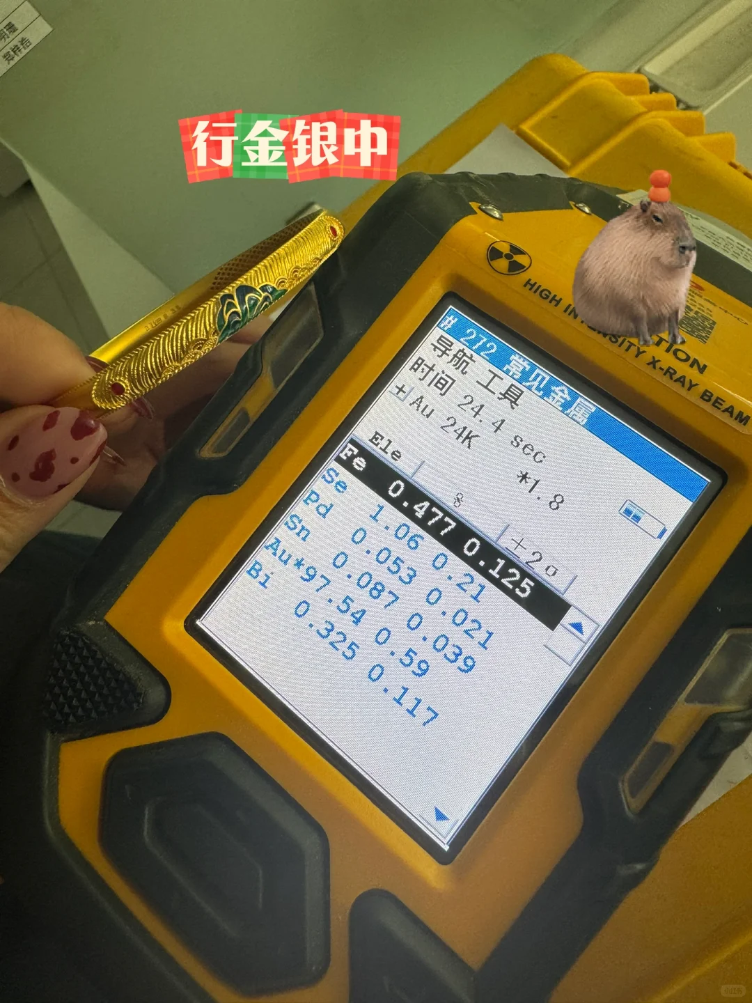 抱一丝，黄金检测来了