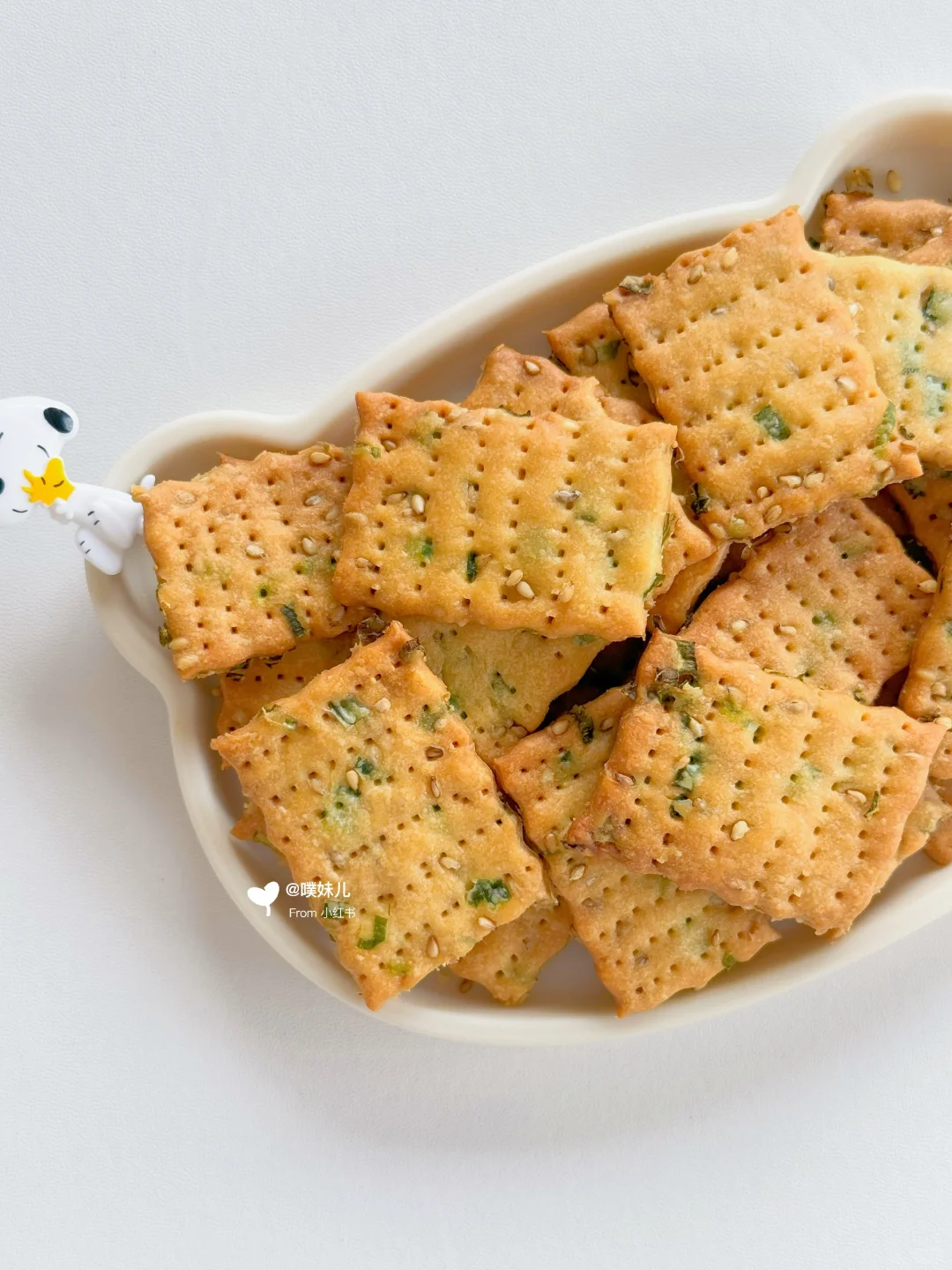 12m+｜香葱苏打饼干·低油无糖·咸香酥脆哄娃✅