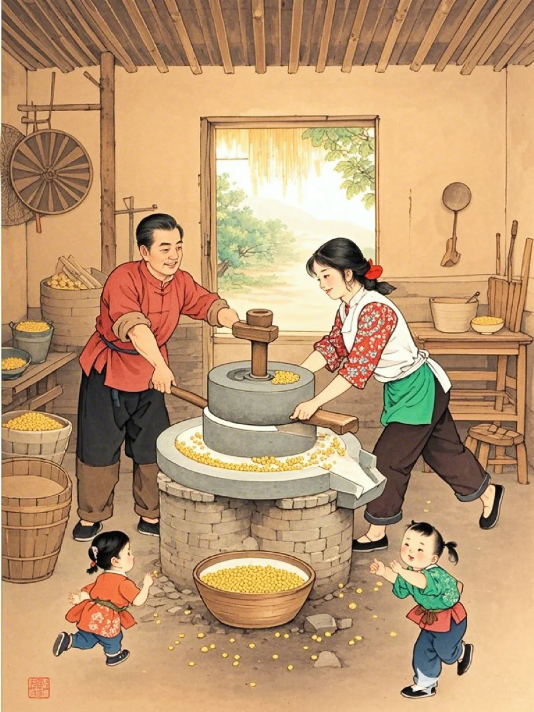 你有多久没有吃过正宗的石磨豆腐了