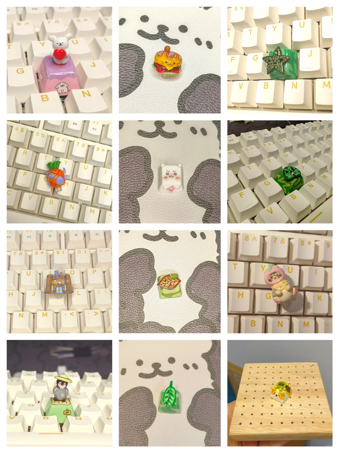 两包石塑粘土可以捏几个键帽？