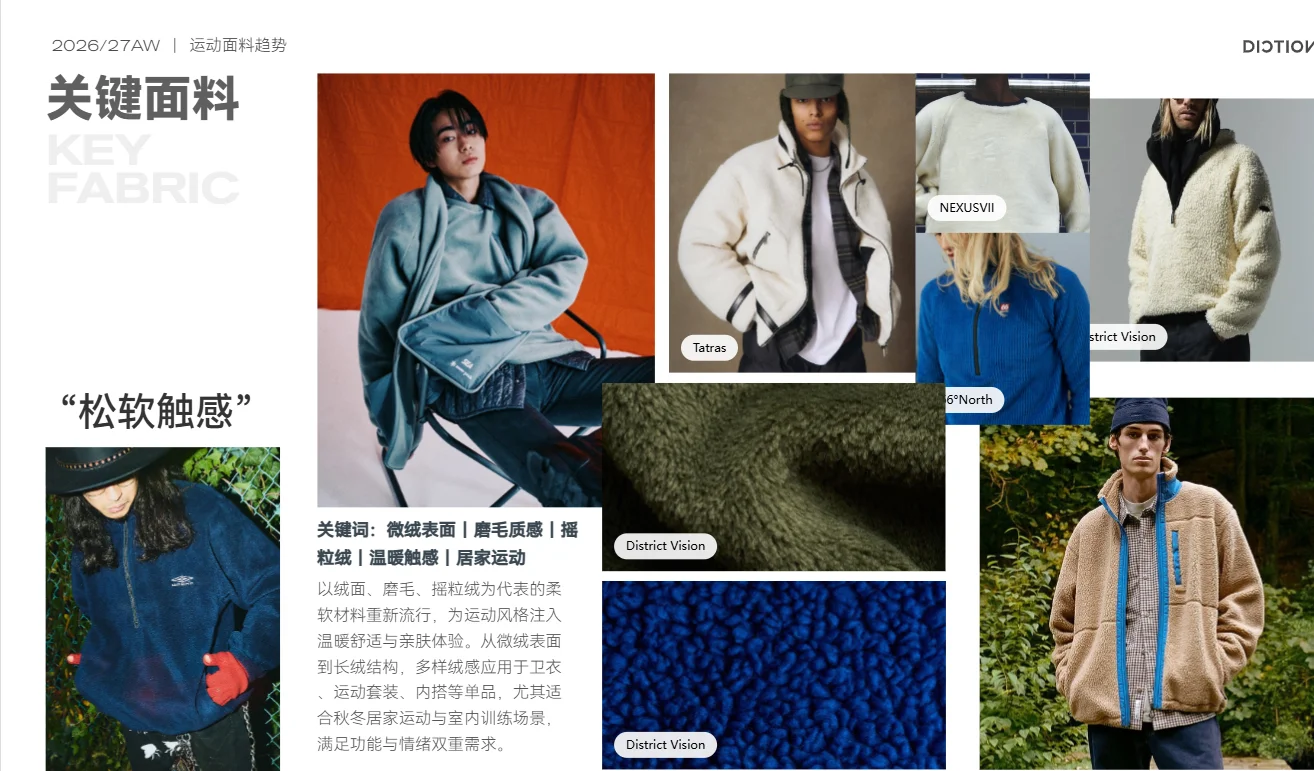 服装面料趋势：户外运动