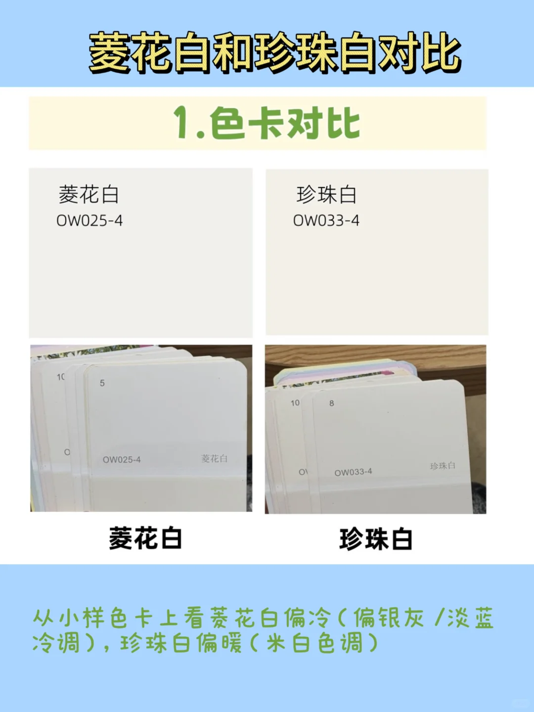 菱花白和珍珠白的区别