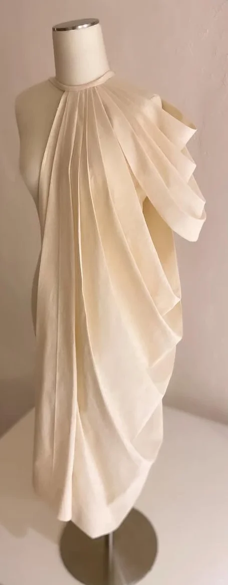 立体剪裁练习｜褶皱与体积