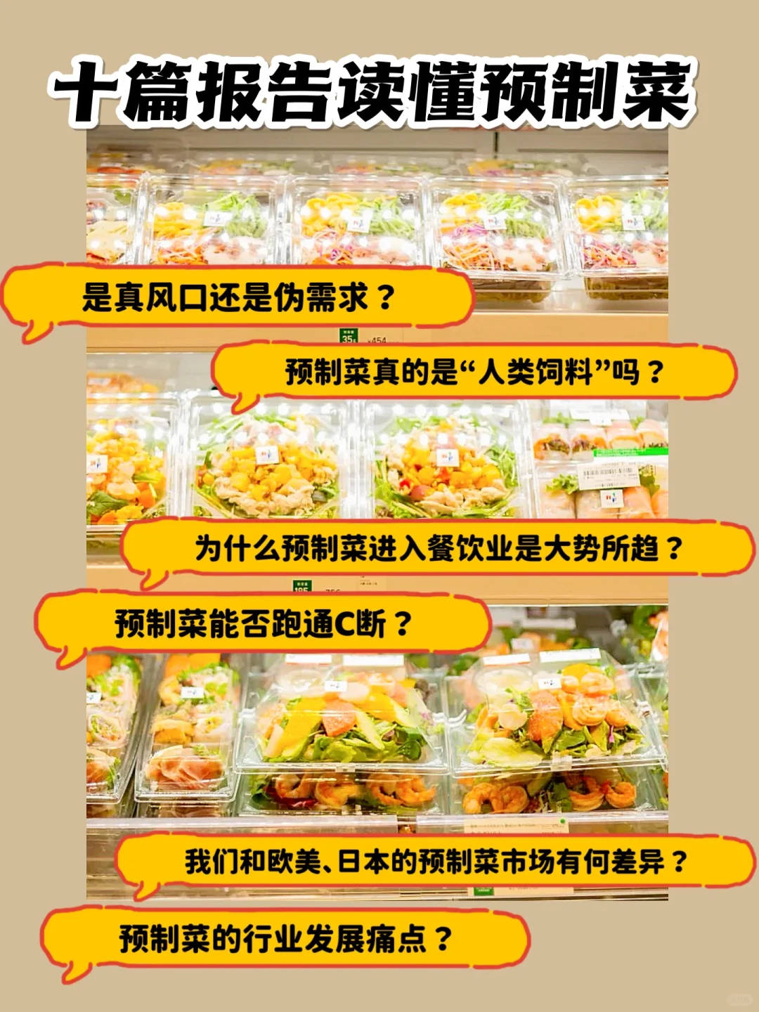 行业深度分析｜2023最新预制菜专题报告总结