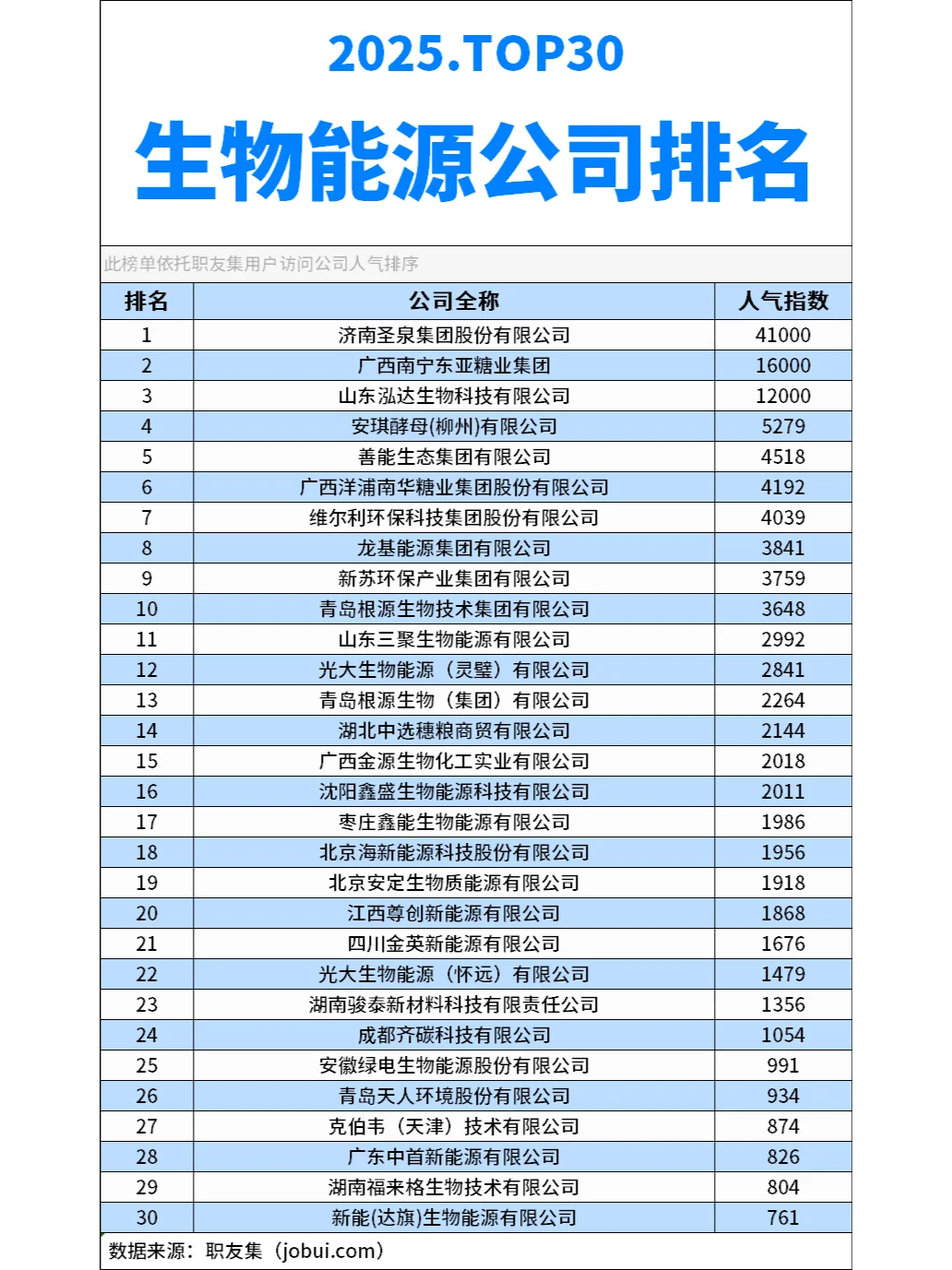 2025年中国生物能源公司排行榜